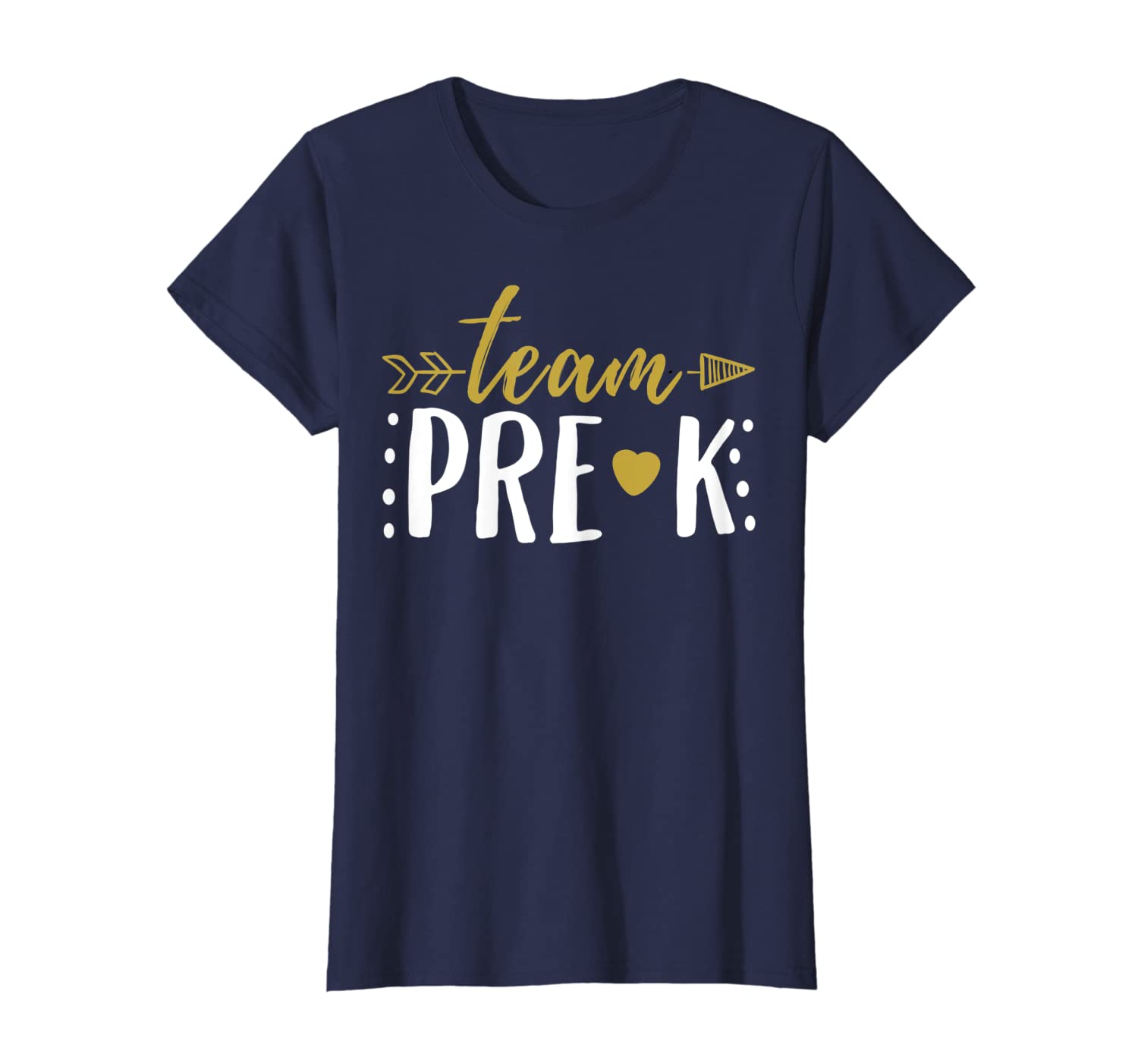 

team pre-k t shirt preschool teacher student arrow, White;black