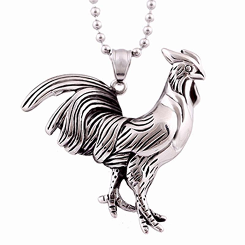

Pendant Necklaces Animal Necklace Stainless Steel Gallic Rooster For Men French Jewelry Gift