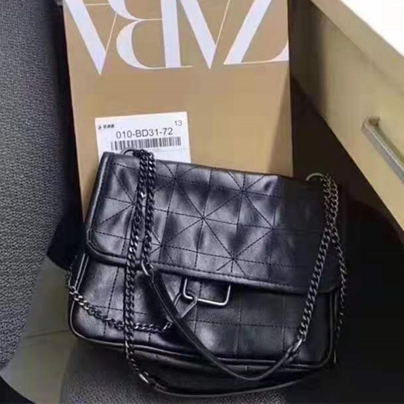 

Women Bag 2021 Chain Large Capacity High-end Shoulder Messenger Fashion Designer Retro Crossbody Bags, Black