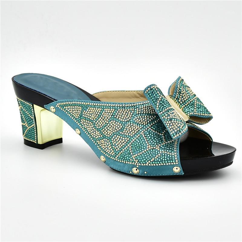 

Dress Shoes Latest Sandalias Rasteiras Femininas 2021 Nigerian Women Party Pumps Womens Heels African Elegant Shoe, Black