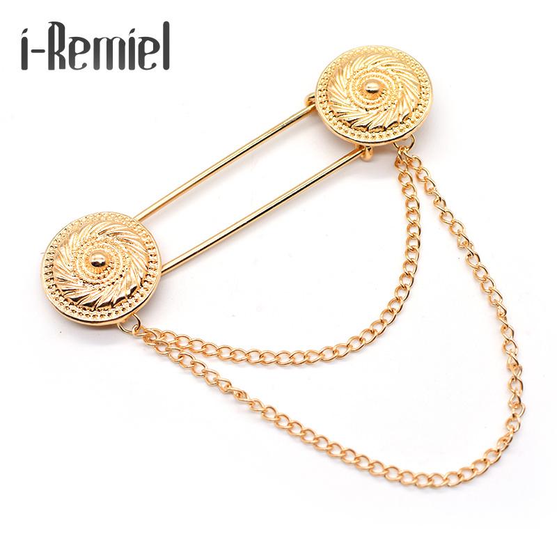 

Pins, Brooches Arrival Trendy Broche Pin Exaggerated Brooch Men 's Clothing Shawl Deduction Coat Chest X - Cardigan