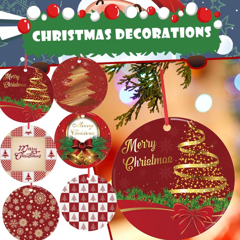 

Christmas Decorations 2022 Personalised Family Xmas Tree Bauble Decoration Ornament Elk Deer Holiday Gifts