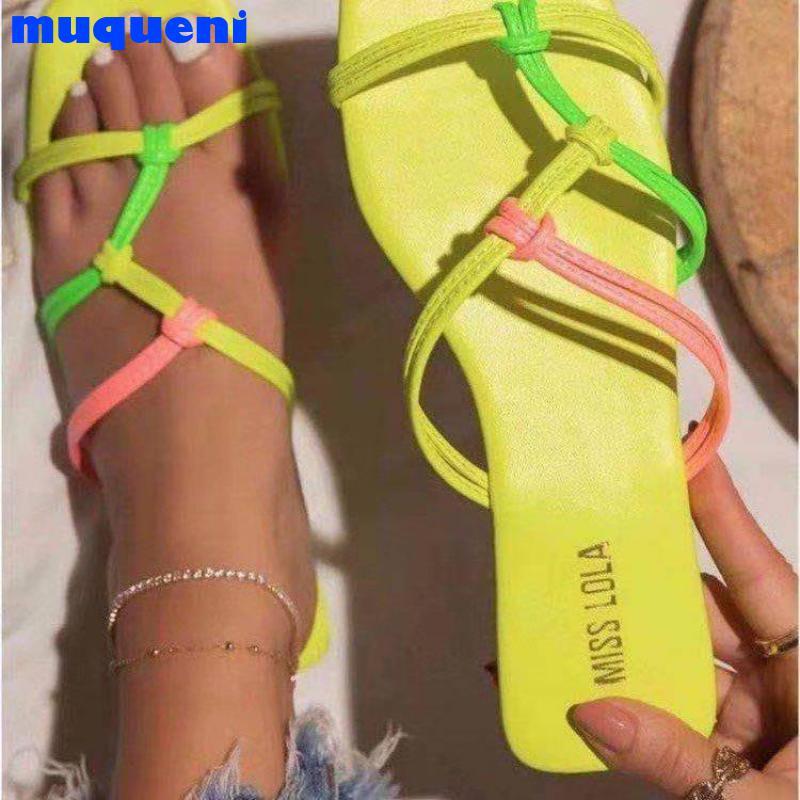 

Women Slippers 2021 Woman Shoes Summer Open Toe Flats Sandals Female Casual Soft Comfortable Flip Flops Slides, Black