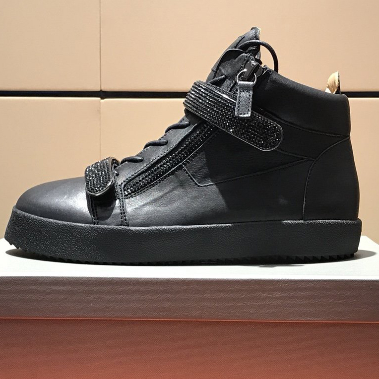 Men's and women's flat shoes designer zipper style lace-up casual luxury and comfortable brand couple sneakers