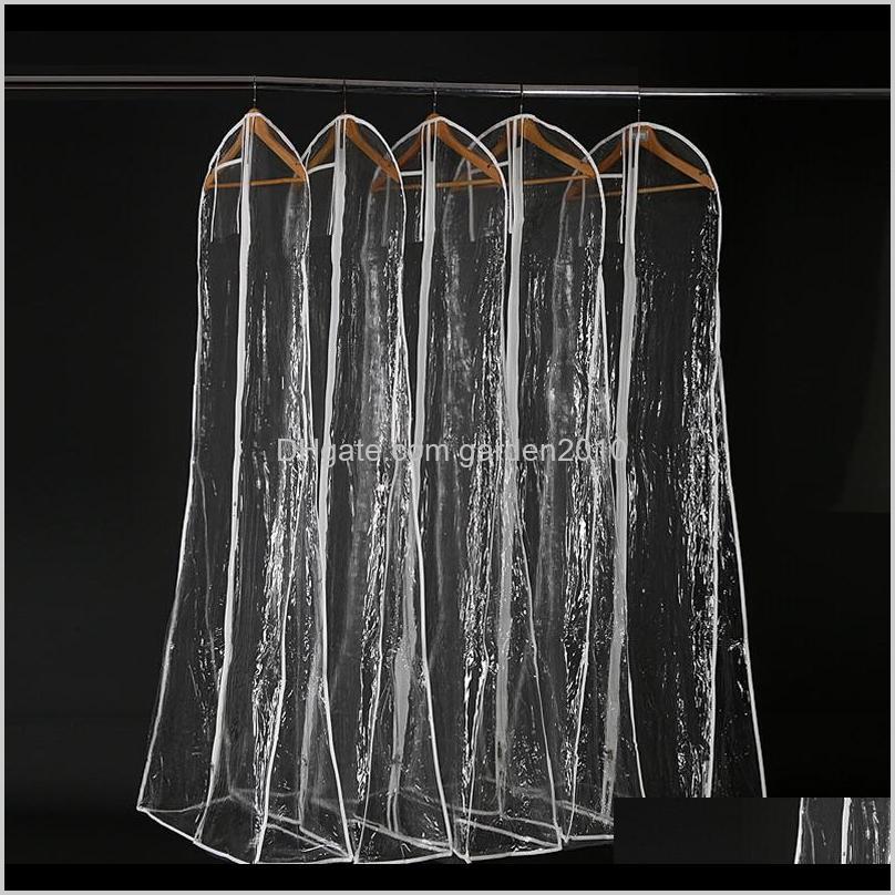 

& Wardrobe Wedding Dress Dust Cover Pvc Clothing Garment Transparent Solid Storage Bags Ygq1N K0Qw9
