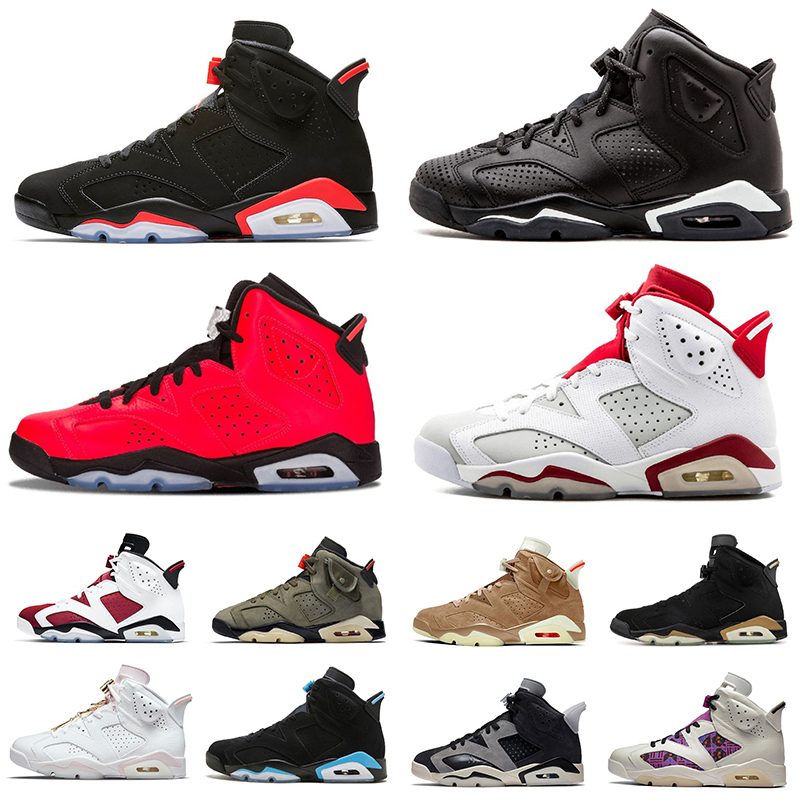 

2022 Jumpman 6 6s mens basketball shoes sneakers Angry bull Jack Olive UNC Tech Chrome Marron Electric Green DMP Carmine Bordeaux men outdoor trainers sports shoe, Pay for box