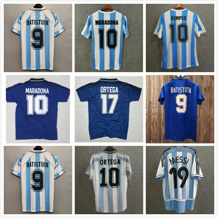 

Maradona 1978 1986 Retro Argentina Soccer jersey classic 96 97 1994 1998 NEWELLS OLD BOYS vintage Football Shirt MESSI RIQUELME CRESPO TEVEZ ORTEGA BATISTUTA KEMPES, White