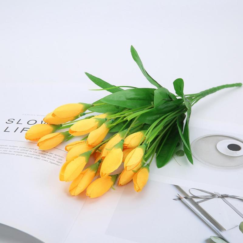 

Decorative Flowers & Wreaths Faux Flower Wear Resistant Artificial Durable Delicate Fancy Vivid Fake Tulip