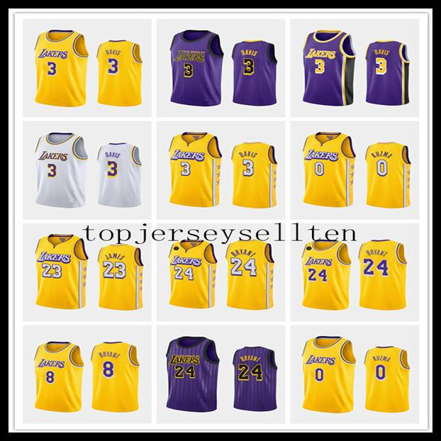 

Los Angeles Lakers Kobe Bryan LeBron James Anthony Davis MEN Kyle Kuzma City basketball Jersey, Black