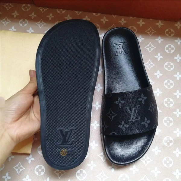 

21ss Luxury Designer print slipper Men LOUIS Leather slippers Women VITTON Sandals slides Flip Flops channel Shoes, White;black