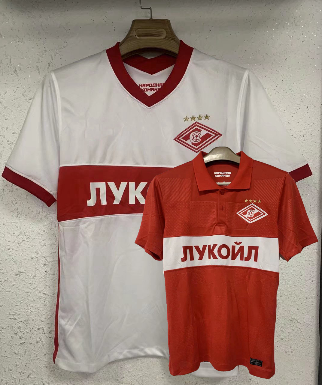 

2021 2022 Russian Spartak Moscow Soccer Jerseys Kral Kokorin Bakaev Zobnin 21 22 home away football shirt