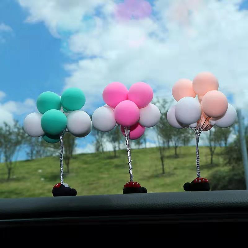 

Interior Decorations Lovely Balloon Car Decoration Auto Ornaments Multicolour Mini Console Dashboard Supplies