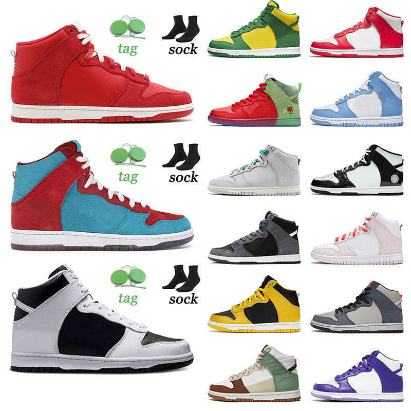 

Hotting Selling Sb Dunks Running Shoes NIK High Team Red Flash Lime Neutral Grey Women Men Moon Fossil Michigan Unicorn Size 36-45 Sports, B32 michigan 40-45