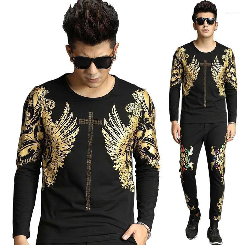 

Men's Tracksuits Spring Autumn Fashion Sweatshirt Pants 2PCS Joggers Set Tracksuit For Men Casual Slim Sweat Suit Hoodies With Trousers1, Gray