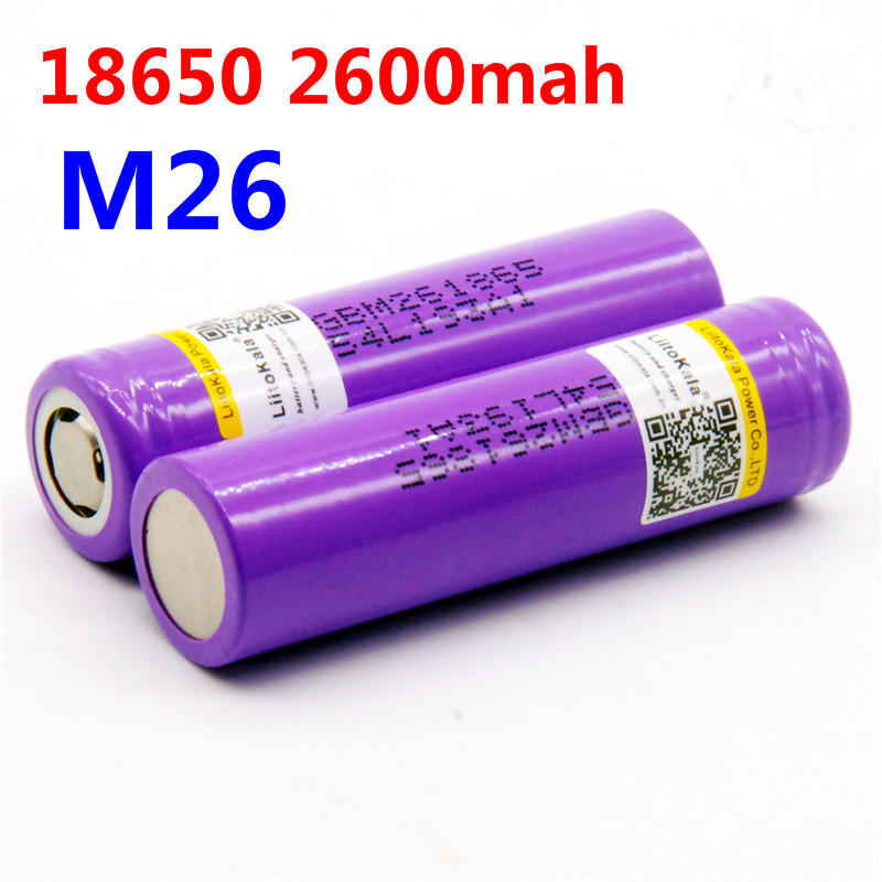 

Newest LiitoKala M26 Lithium battery 2600MAH continuous 10A discharge rate batterys