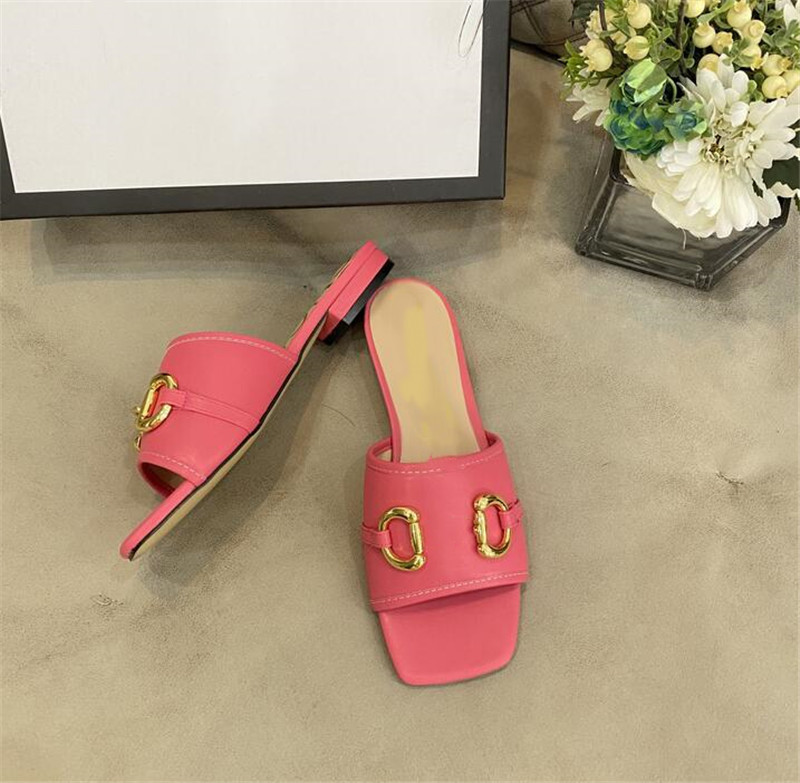 

Women's Classic design Slippers fashion non slip beach shoes top quality Leather female comfortable flats base slipper ladies flip flops casual sandals G102458, Extra freight