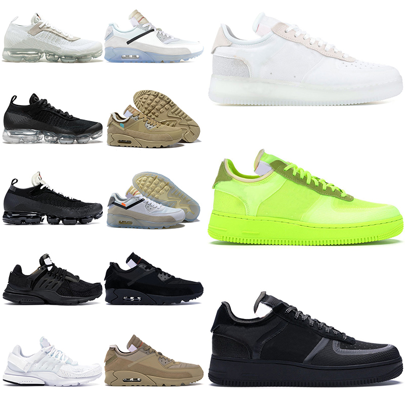 

2021 New Utility 1 Luxury Designer 90s Running Shoes Presto Mens Trainers Womens Sneakers Green White Black 3 Colors Skateboard 36-45, D3 volt 36-46