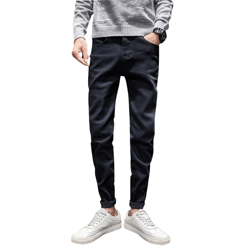 

Men Classic jeans men Jean Homme Pantalones Hombre Soft black pants Masculino Denim Overalls s Pants plus size 211108, Blue