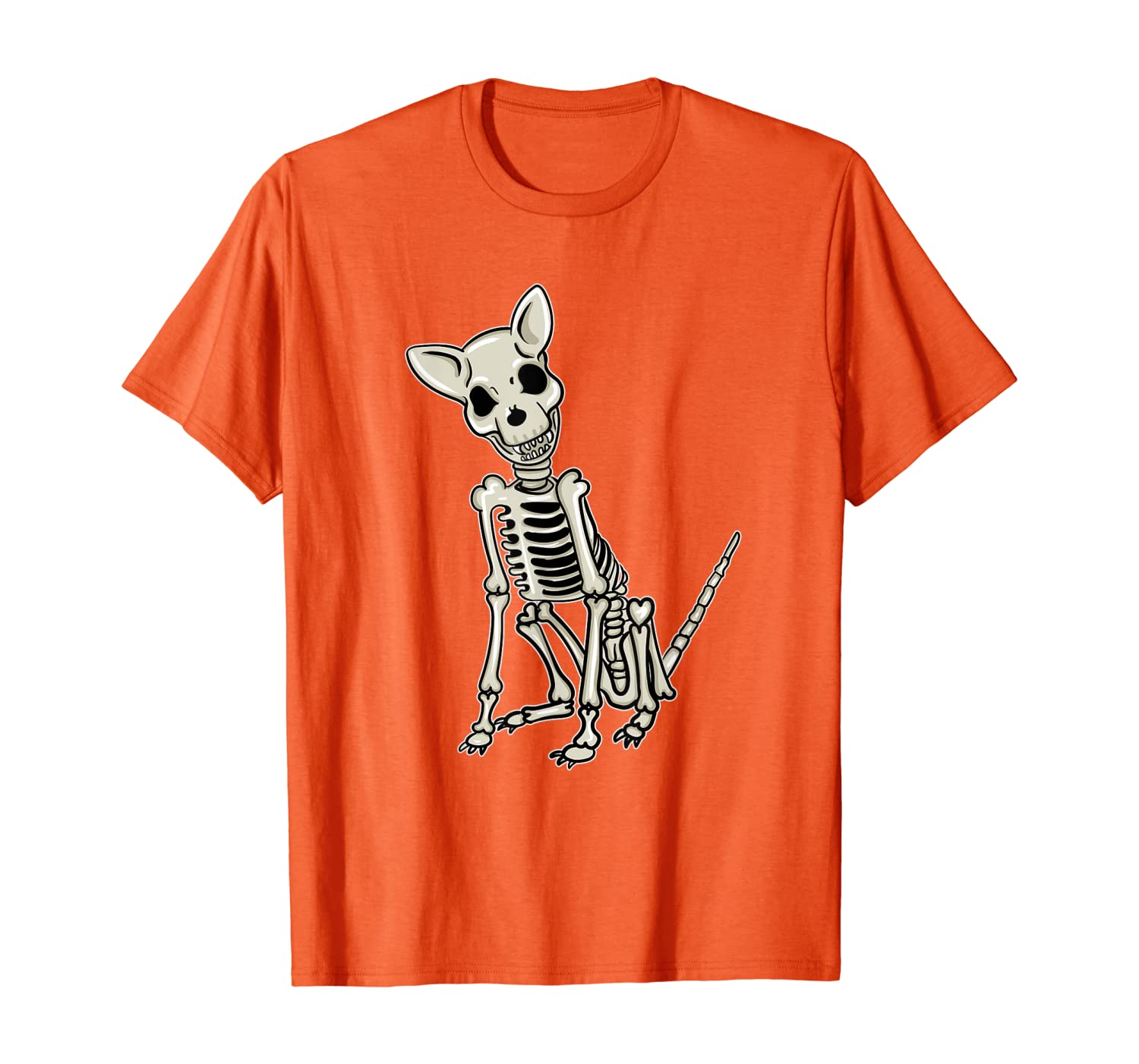 

Funny Spooky Cute Skeleton Dog Lover Gift T-Shirt, White;black
