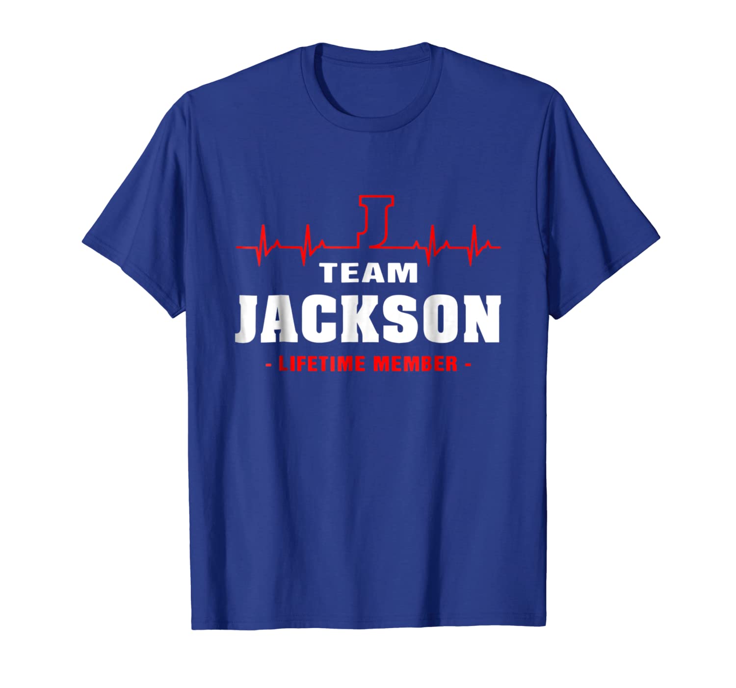 

team jackson lifetime member shirt surname, last name, White;black