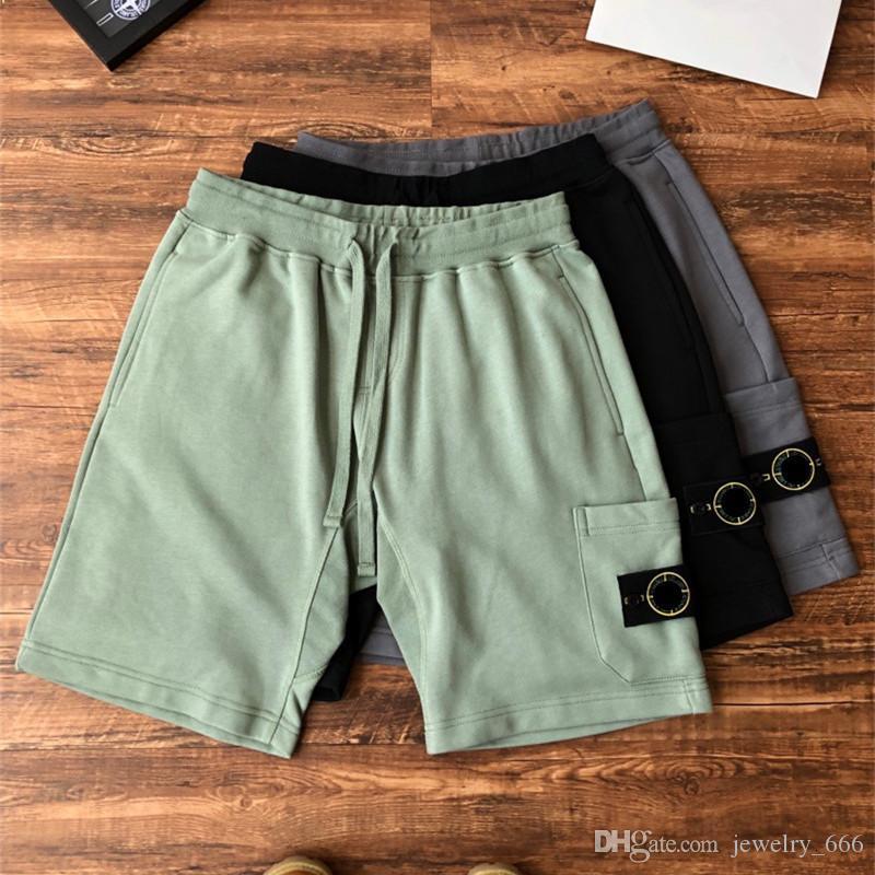 

summer Spring and Stone side pocket sportswear Island shorts Capris, White;black