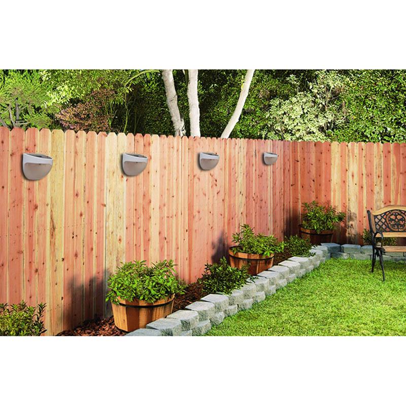 

Outdoor Wall Lamps Solar Power Light Sensor 6 LED Garden Fence Waterproof Lamp Drop