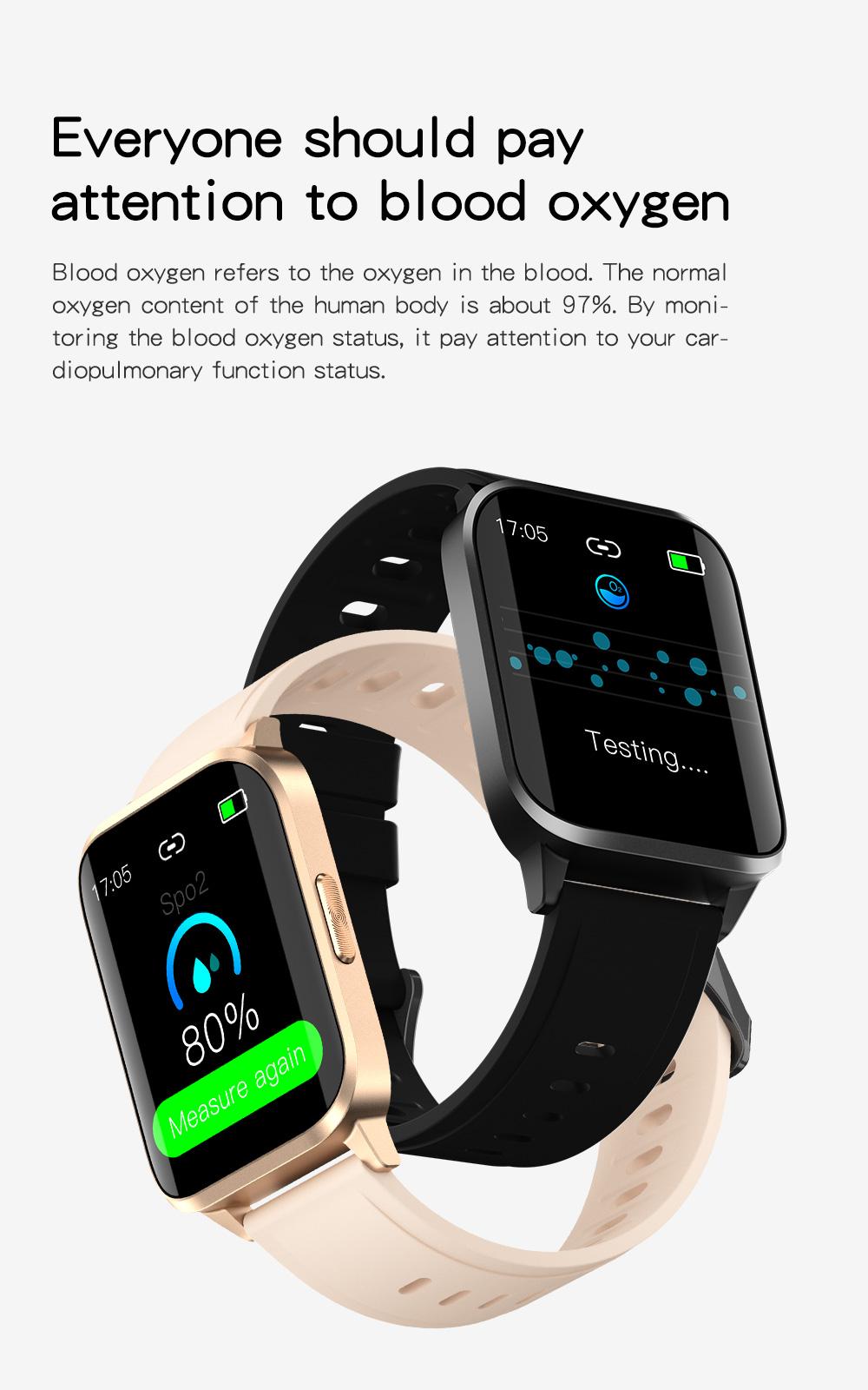 

Thermometer watches smart watch bluetooth call IP68 waterproof Heart rate Blood pressure oxygen temperature monitoring Wristbands smartwatch Fitness tracker