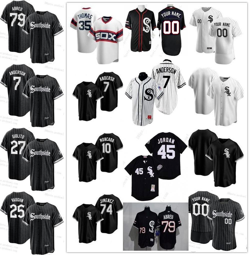 

WhiteSox City Connect Southside Jose Abreu Tim Anderson Jersey Yoan Moncada Eloy Jimenez Luis Robert Kopech Yermin Mercedes Madrigal Giolito, As picture any name number