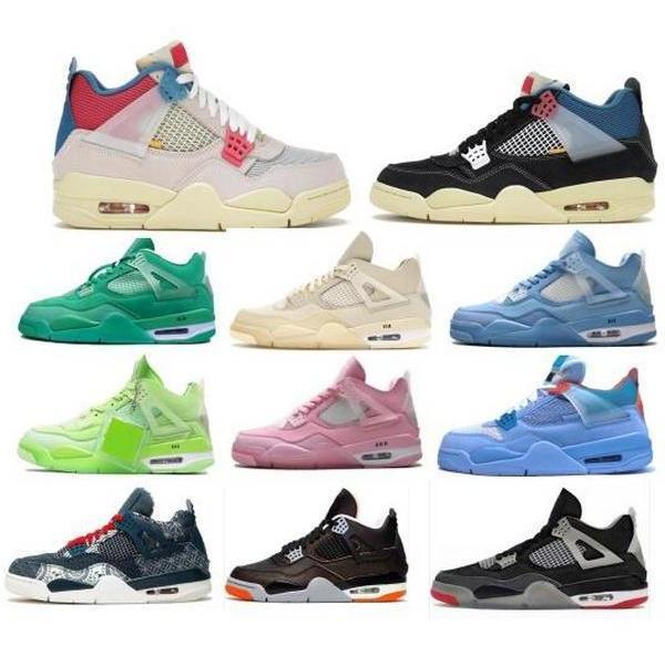 

Boots Shoes 4 4s Off Jumpman Union Guava Ice Sail Noir Sashiko Mens Women Red 2021 Des Chaussures Scarpe Firmate Tennis Trainers, Black