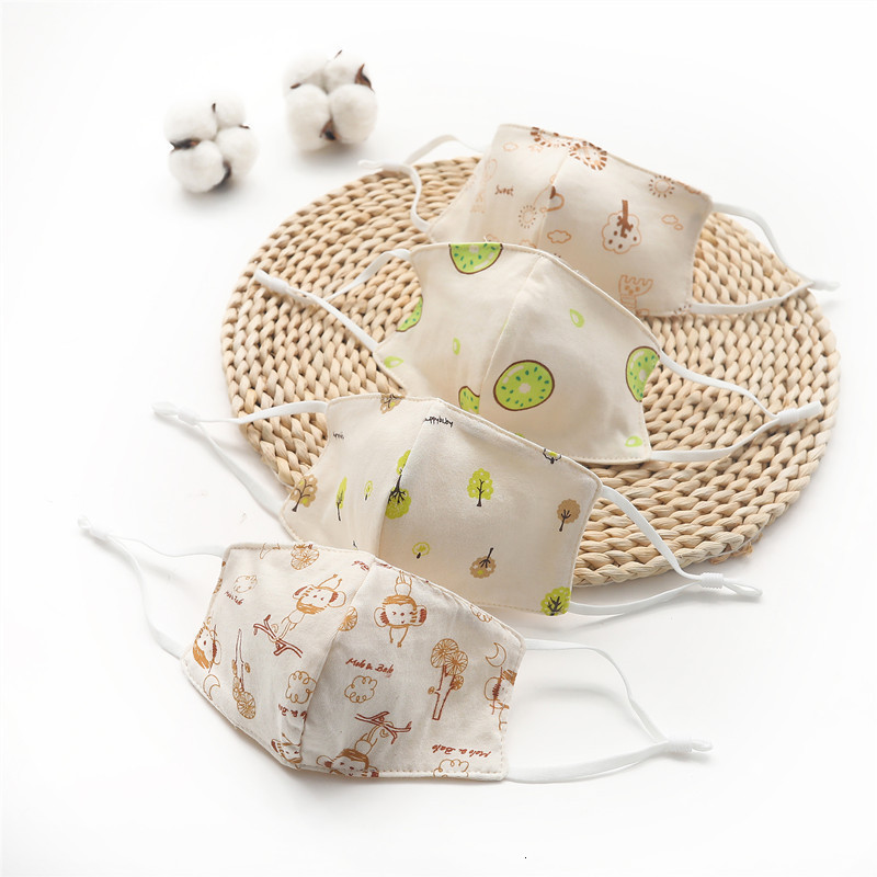

children's pure cotton cloth spring, summer and autumn baby thin infant washable three-dimensional mask