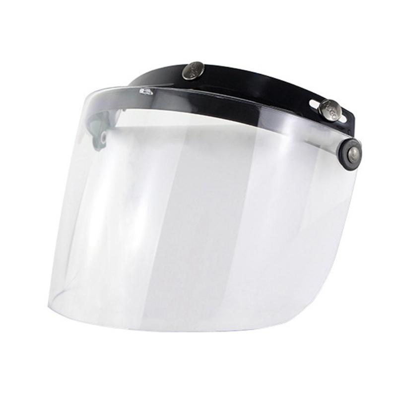 

Motorcycle Helmets Windproof 3-Snap Visor Lens Shield For Flip Up Down Open Face 964B