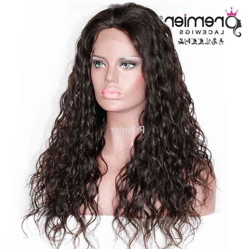 

13 Qingdao * crown 6 front lace women's long curly real hair head cover