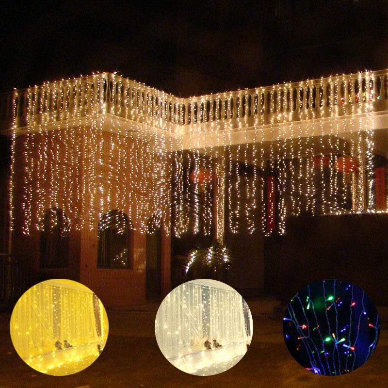 

Strings Christmas Lights 10mx1m 1.5m 2m Outdoor Waterproof Led Light String Decoration For Home Garden Decor Fairy Garland