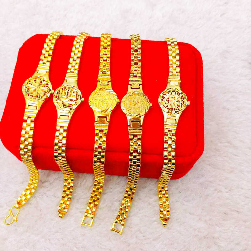 

Japane and Korean Gold-plated Watch Chain Never Fade, Golden;silver