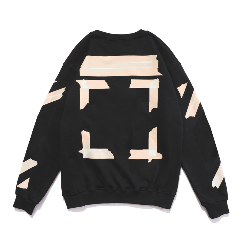 

Sweatshirts Off Trend Hoodies Hip Hop Brand Offs Fall/winter Printing x Loose Black White Hoodie for Men Women Couples Ow Sweatshirt
