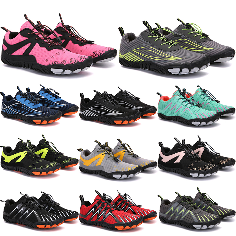 

2021 Four Seasons Five Fingers Sports shoes Mountaineering Net Extreme Simple Running, Cycling, Hiking, green pink black Rock Climbing 35-45 thirty-six