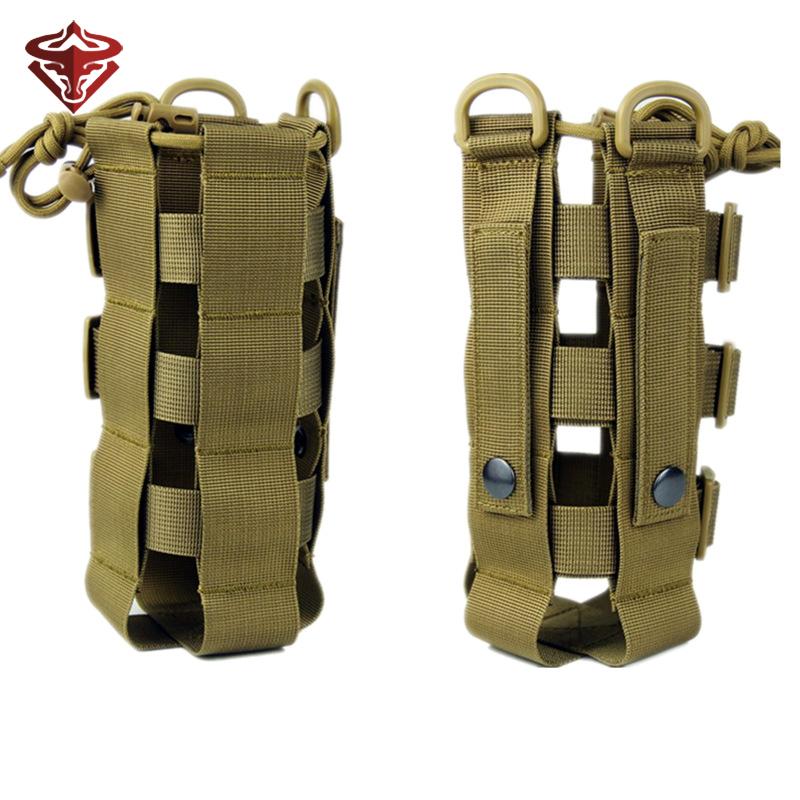 

Stuff Sacks 0.3L-0.8L Tactical Molle Water Bottle Belt Pouch Nylon Military Canteen Cover Holster Outdoor With System, Gray