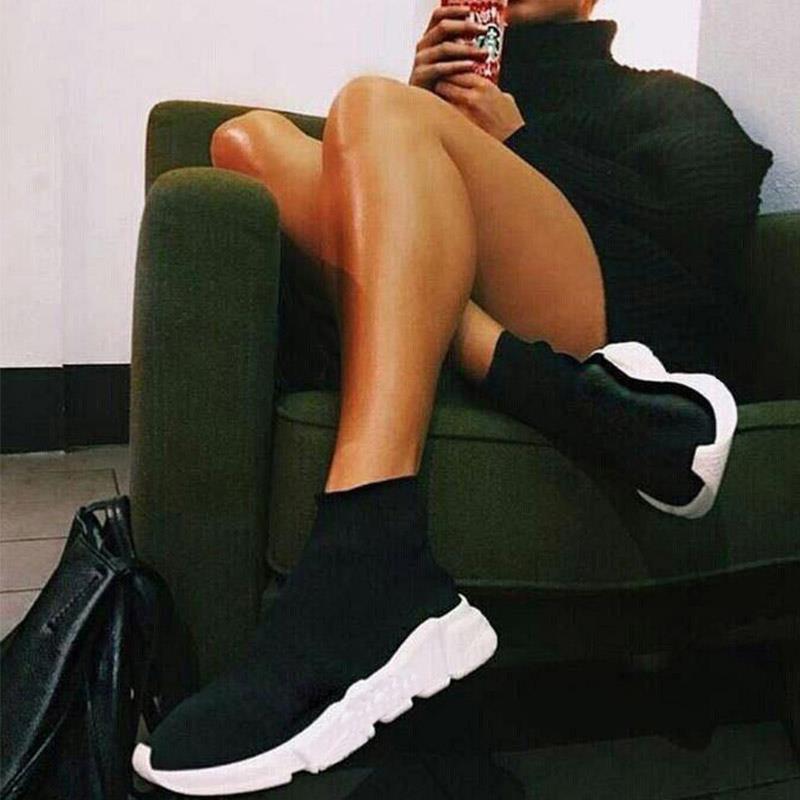 

Women Selling Original Paris Sports Trainer Hott Walking Shoes Black White Red Boots Sock Speed Sneakers Shoe Men Casual Top Fulwi