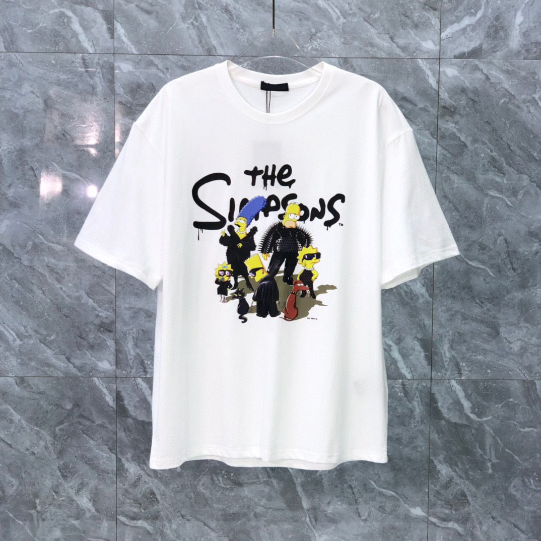 

Sweatshirt sand summer new high grade cotton printing short sleeve round neck panel T-Shirt Oversize Color: black white eeq4