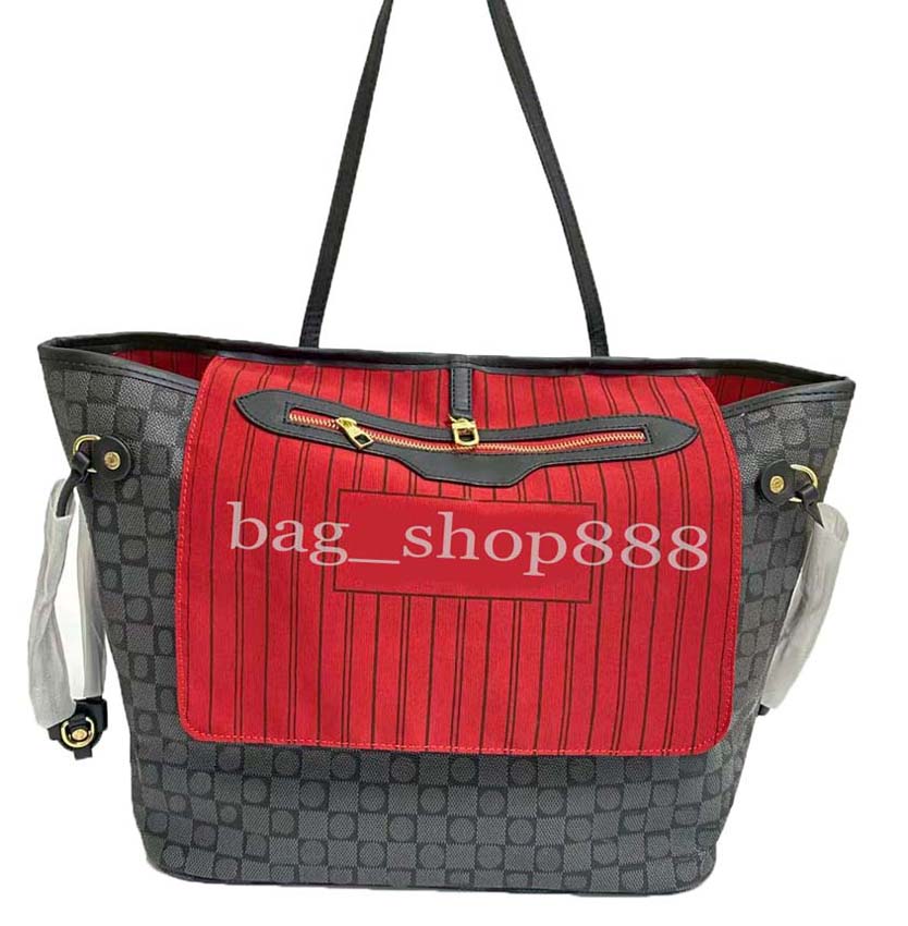 

High quality Luxury designer Classic Flower Brown With Original Bags Serial Number purse Large Shopping bag handbags Totes Package Shoulder 012, #1 dust bag