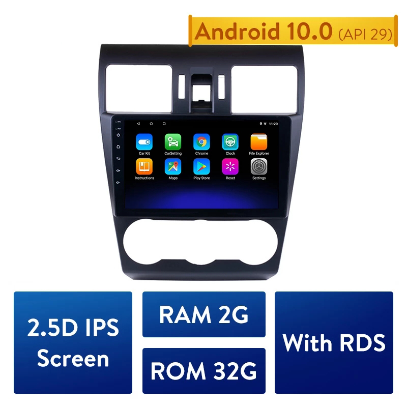 

Android 10.0 Car dvd Radio GPS Navi Head unit Player For 2015-Subaru Forester support Steering Wheel Control 2din 2GB RAM