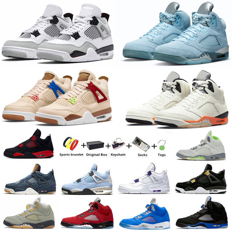 

Jumpman 5 Green Bean 4 Military Black mens basketball shoes 5s Jade Horizon Shattered Backboard Bluebird 4s Shimmer Camo Metallic Sail men Sports Sneakers With Box, Color#40