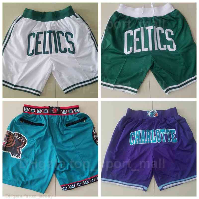 

Robert Parish Basketball Shorts Just Don Wear Sport Pant Pocket Zipper Paul Pierce Tyrone Muggsy Bogues Kemba Walker LaMelo Ball Reeves, Photo r