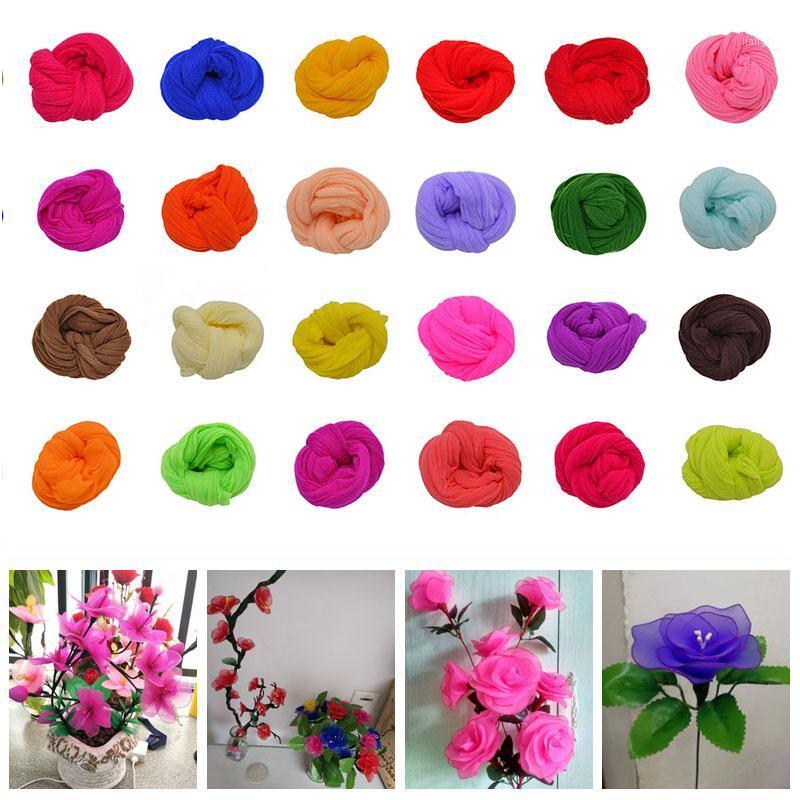 

Decorative Flowers & Wreaths 5pcs Nylon Stretch Stockings Ronde Flower Material Accessories Handmade Wedding Home DIY, 29
