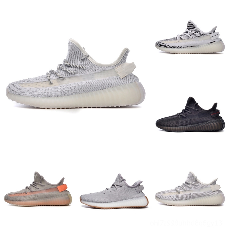 qX4ex WITH BOX CINDERAsriel Yeshaya Static Reflective Zyon Sulfur Reflective Sport Shoes 350 KanyeWest Mens Women Running-image-699592963