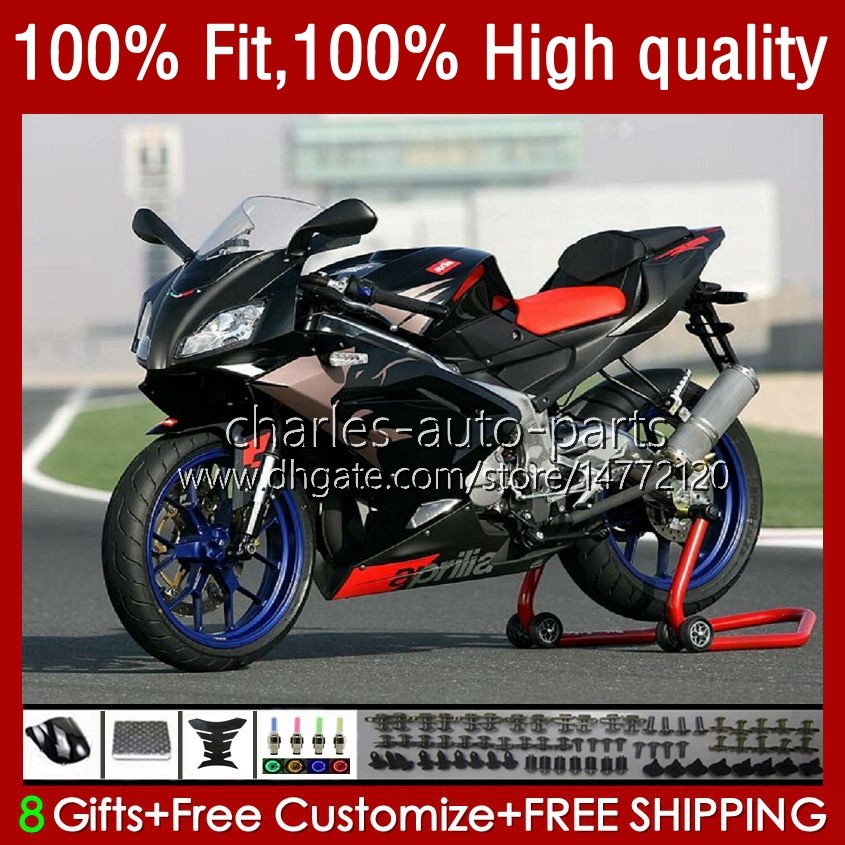 

Golden black Injection Bodys For Aprilia RS4 RS-125 RSV RS 125 R RR 125RR 12-16 38No.1 RSV-125 RSV125 2012 2013 2014 2015 2016 RSV125RR RS125 12 13 14 15 16 Fairings Kit, No. 4