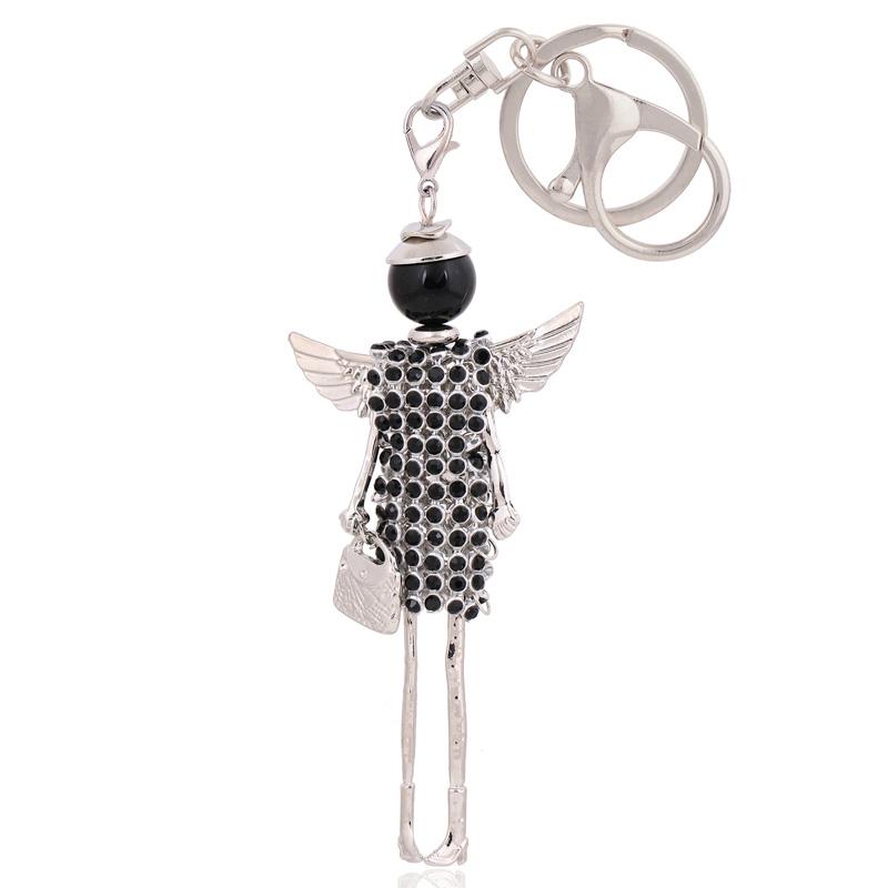 

Keychains Fashion Crystal Keychain Woman Handbag Key Chain Ring Rhinestone Charm Car Bag Pendant Accessories Jewelry