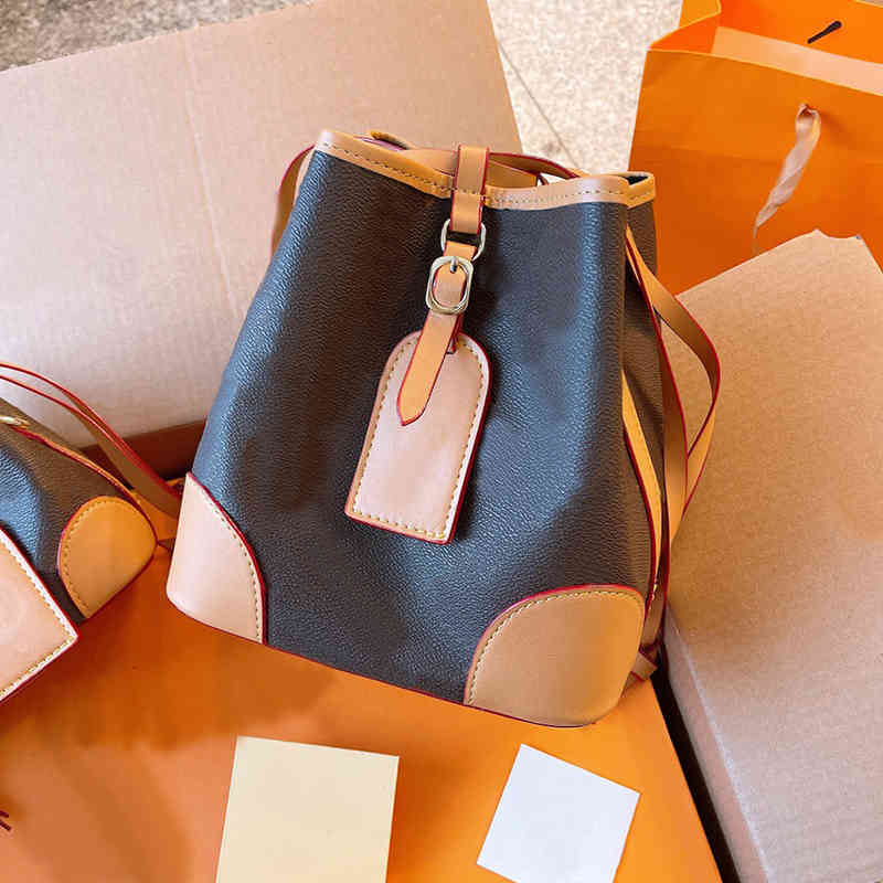 5A+ lulu crossbody purse luxurys designers bags Bucket Handbags original flower Purses Brand women clutch classic fashion Genuine Leather Shoulder wallet