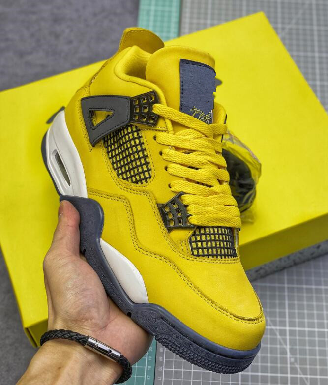 

jorden 4 4s basketball shoes white oreo university blue Blackview bred pure money cactus jack trainers tour yellow metallic green purple men women Sports sneakers, Customize