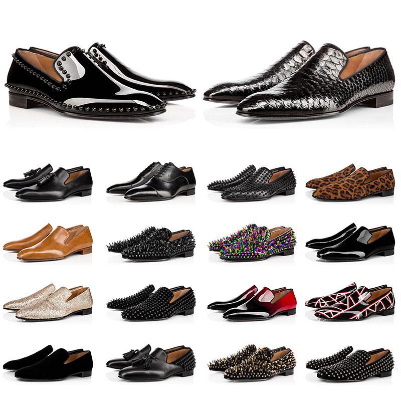 

Shoes Louboutin CL Christian 2021 Red Bottoms Party Dress Wedding Slip On Loafers Shoes For Man Dandelion Tassel Luxurys rQi, Blue;gray